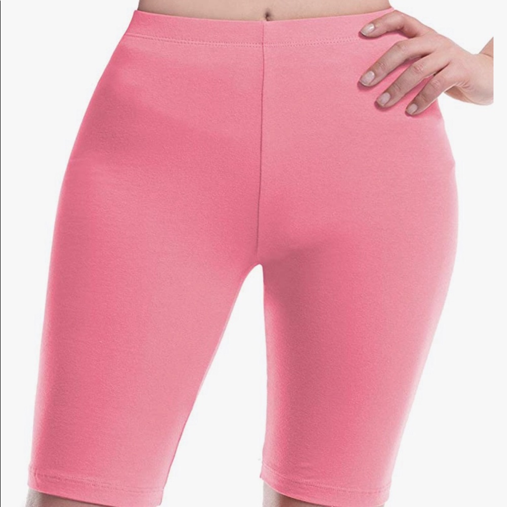 Pink Biker Shorts.